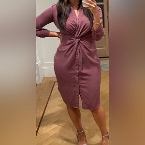 Elegant Mauve Dress